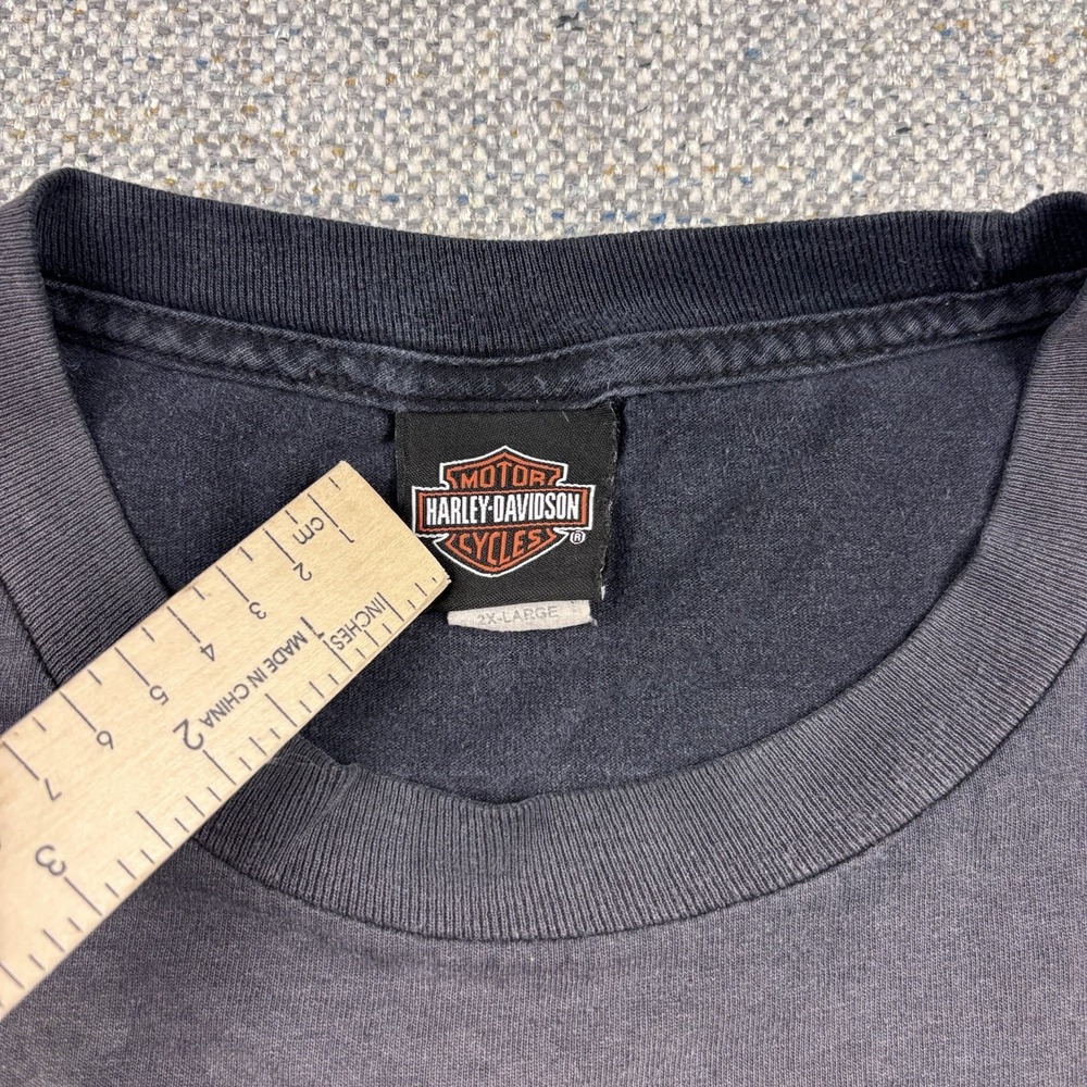 Vintage Harley Davidson World Class Motorcycles Graphic Tee T-Shirt Black Sz 2XL - Picture 3 of 8
